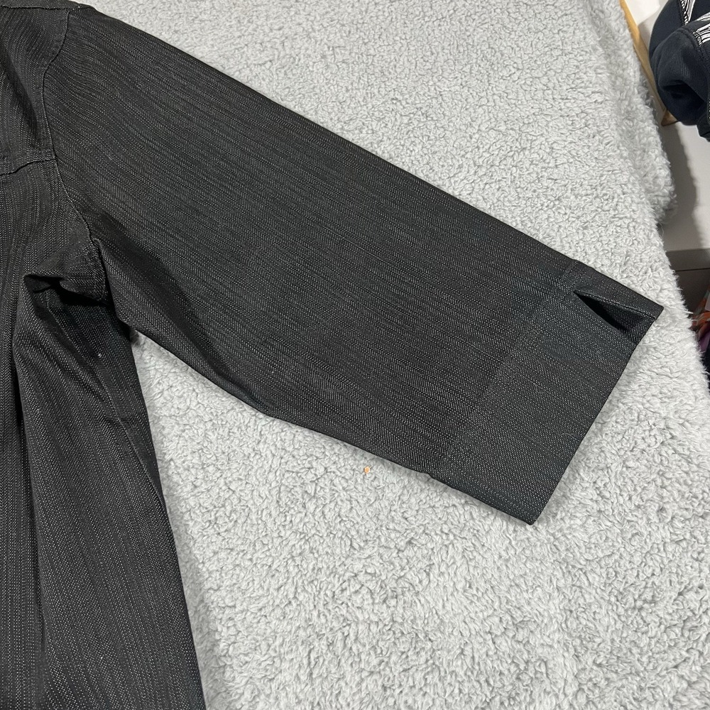 Koret Black Jean Jacket Women's Button Up 3/4 Sleeve Stretch Sz XL - Picture 4 of 10